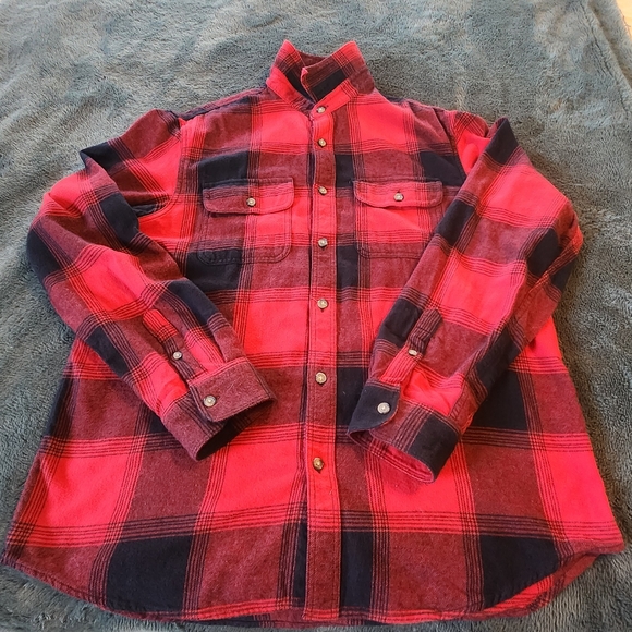 Old Navy Plaid Flannel Shirt Size L - Picture 2 of 9